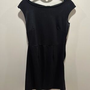 Black dress with back opening